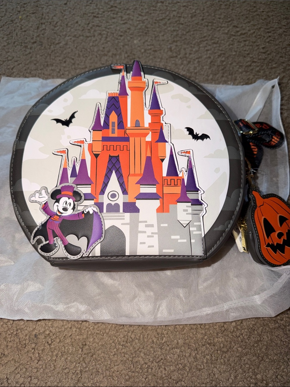 LOUNGEFLY Disney Halloween Bag- Mickeys not so scary Halloween party 2025